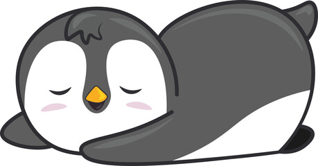 sleepy penguin