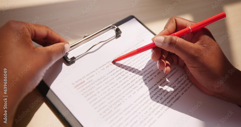 Poster book script or text grammar edit