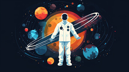 Doctor's celestial journey: amidst planets, stars, and snow