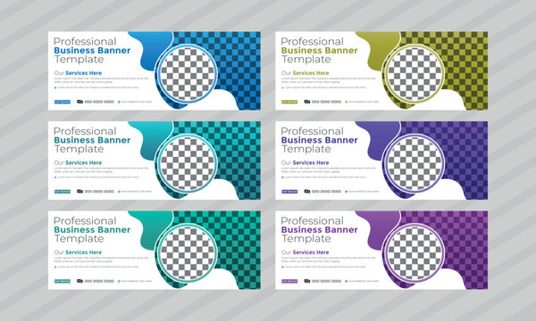 professional faceboo cover banner template vector file