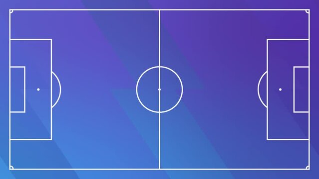4K seamless looping football pitch with gradient zig zag thunderbolt pattern, soccer background texture Premier League style