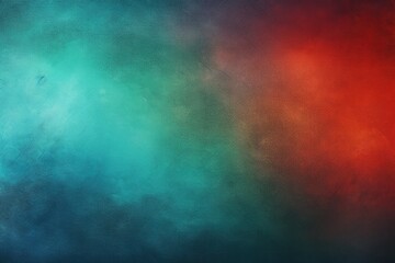 Abstract gradient background blue red green black grainy background