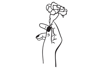 Hand Holding Flowers Svg, Floral woman svg, Holding bouquet Svg, Floral hand Svg, Flower Svg, 
