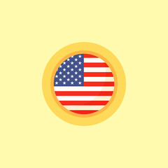 United States - Circular Flag