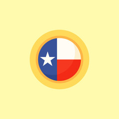 Texas - Circular Flag