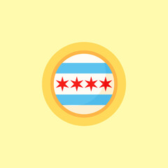 Chicago - Circular Flag