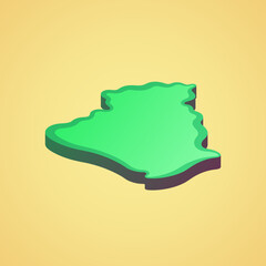 Algeria – stylized 3D map