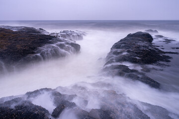 Thor’s Well Oregon, Pacific Ocean, America, USA.