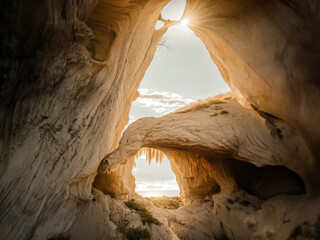 Sunbeam Oasis: Nature's Radiant Secret Cave