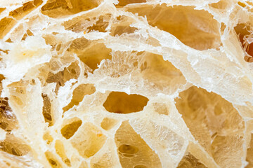 Obraz premium Macro closeup of a freshly baked croissant