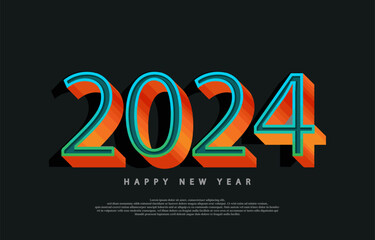 a very real number for a 2024 new year celebration banner.