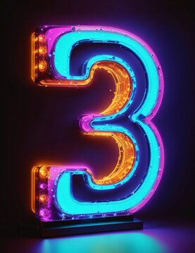 Letters And Numbers In Neon. 1 2 3 4 5 6 7 8 9 A B C D E F G H I J K L M N O P  Q R S T U,