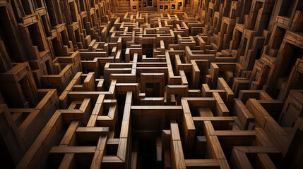 Labyrinth Challenge: Maze Background