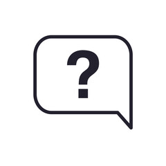 Question Mark Sign Icon. Question Mark Symbol Button Vector Design