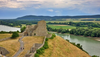 Fototapeta na wymiar Bratislava Devin Castle 