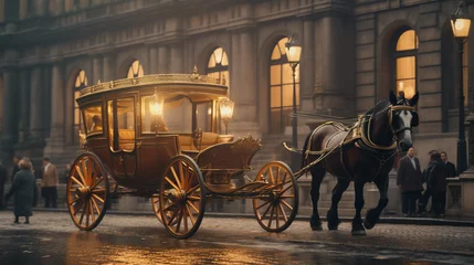 Fototapeten horse and carriage © ArtProduction