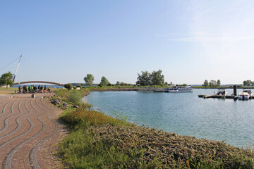 Lake of Der Chantecoq harbor Giffaumont - Champaubert Champagne Grand Est France