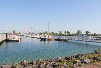 Lake of Der Chantecoq harbor Giffaumont - Champaubert Champagne Grand Est France