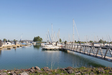 Lake of Der Chantecoq harbor Giffaumont - Champaubert Champagne Grand Est France