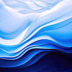 Fototapeta premium wavy shapes pattern blue wave Gradient background, liquid gradient waves
