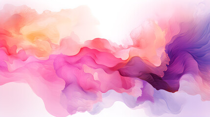 watercolor rainbow paint background - generative AI