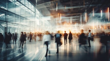 Photo of people exploring a modern architectural masterpiece