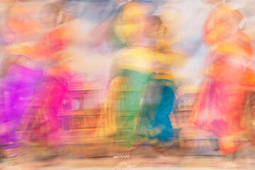 Fototapeta premium Indian dancer motion blur