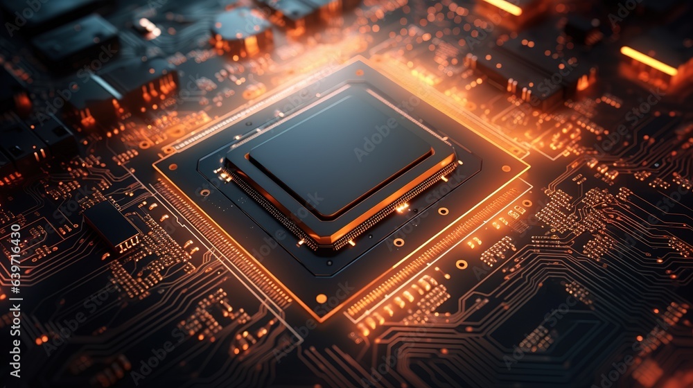 Poster electronic circuit board with processor