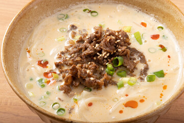 豆乳坦々うどん