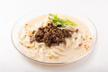 冷やし豆乳坦々うどん