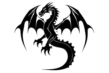 tattoo design dragon - obrazy, fototapety, plakaty