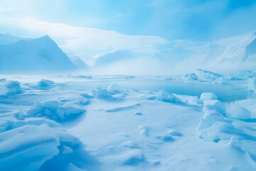 Winter desert in polar regions