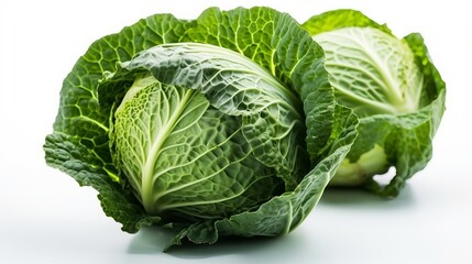 Obraz premium Cabbage on the background. Created with Generative AI technology.