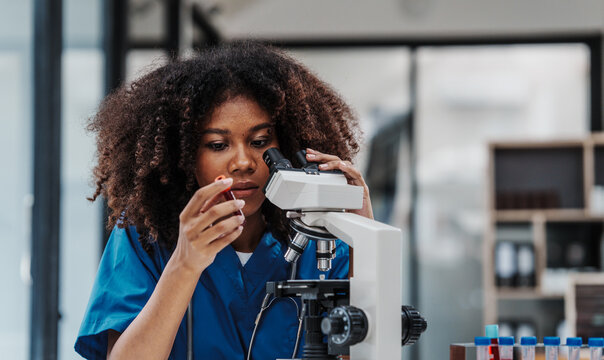 Team meeting lab assistant african american people holding test tube with blood sample research and development of antiretroviral drugs, diabetes, osteoporosis, Monkeypox, Anxiety Disorder