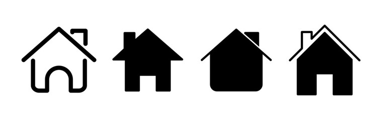 Home icon vector. House vector icon