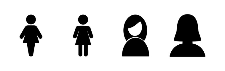 Female icon vector. toilet icon. restroom sign. gender