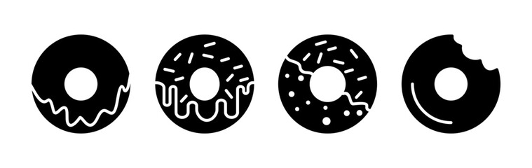 Donut icon vector. doughnut icon. donut logo