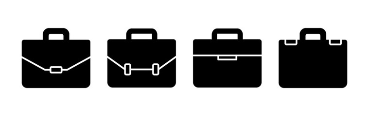 Briefcase icon vector. Portfolio vector icon. suitcase icon