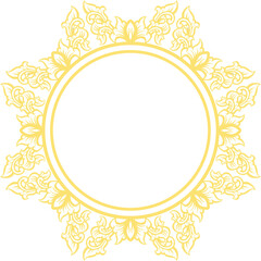 Classic Ornament Frame For Wedding