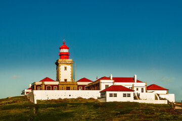 Fototapeta na wymiar Ocean's lighthouse in Cabo da Roca, Portugal