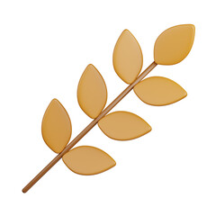 3d rendering gluten isolated useful for food, allergen, allergy, disease and antigen design element