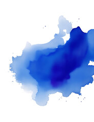 Obraz premium Blue Watercolour Brush Strokes