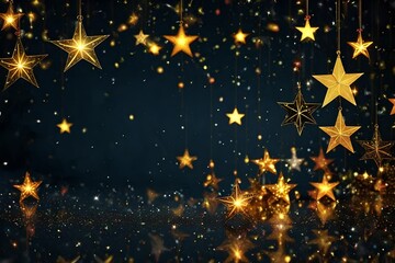 christmas background with stars