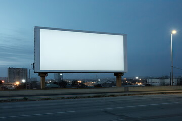 Blank billboard for advertising