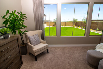 Master Bedroom Queen Anne Chair And Window View
