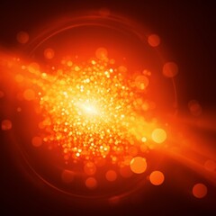 Obraz premium Mesmerizing Sparkle Orange Isolated Glitter Shines with Background Contrast. Generative AI