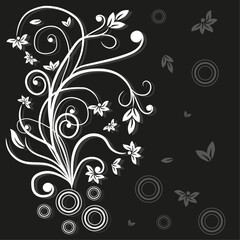 Vector decorative floral design