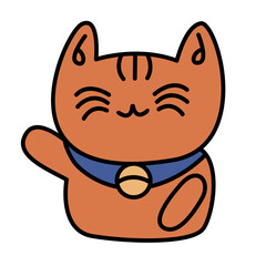 cat poses of international cat day filled icon