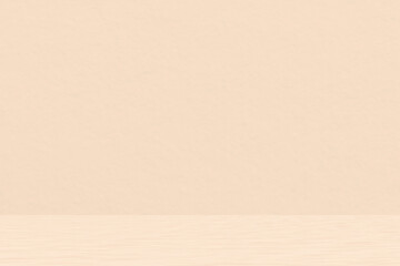 Empty cream concrete studio room background for product presentation.  Displaying and advertising products room. Photo can be used for beauty, fashion and cosmetic backdrop concept.