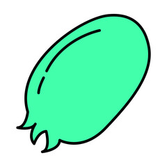 feijo of tropical fruits filled icon style